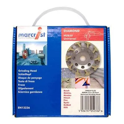 HU850 Concrete Grinder Diamond Grinding Head - All Sizes