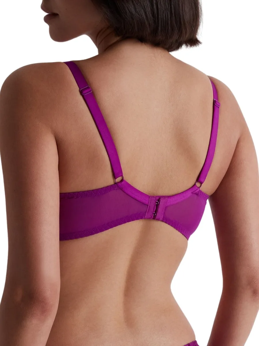 Into The Groove Triangle Plunge Bra - Pink Karma
