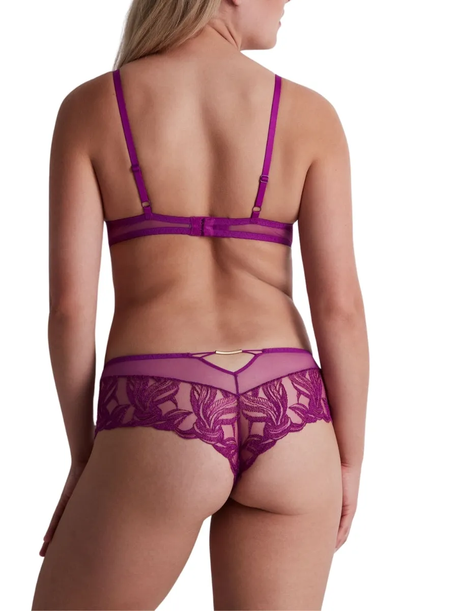 Into The Groove Triangle Plunge Bra - Pink Karma