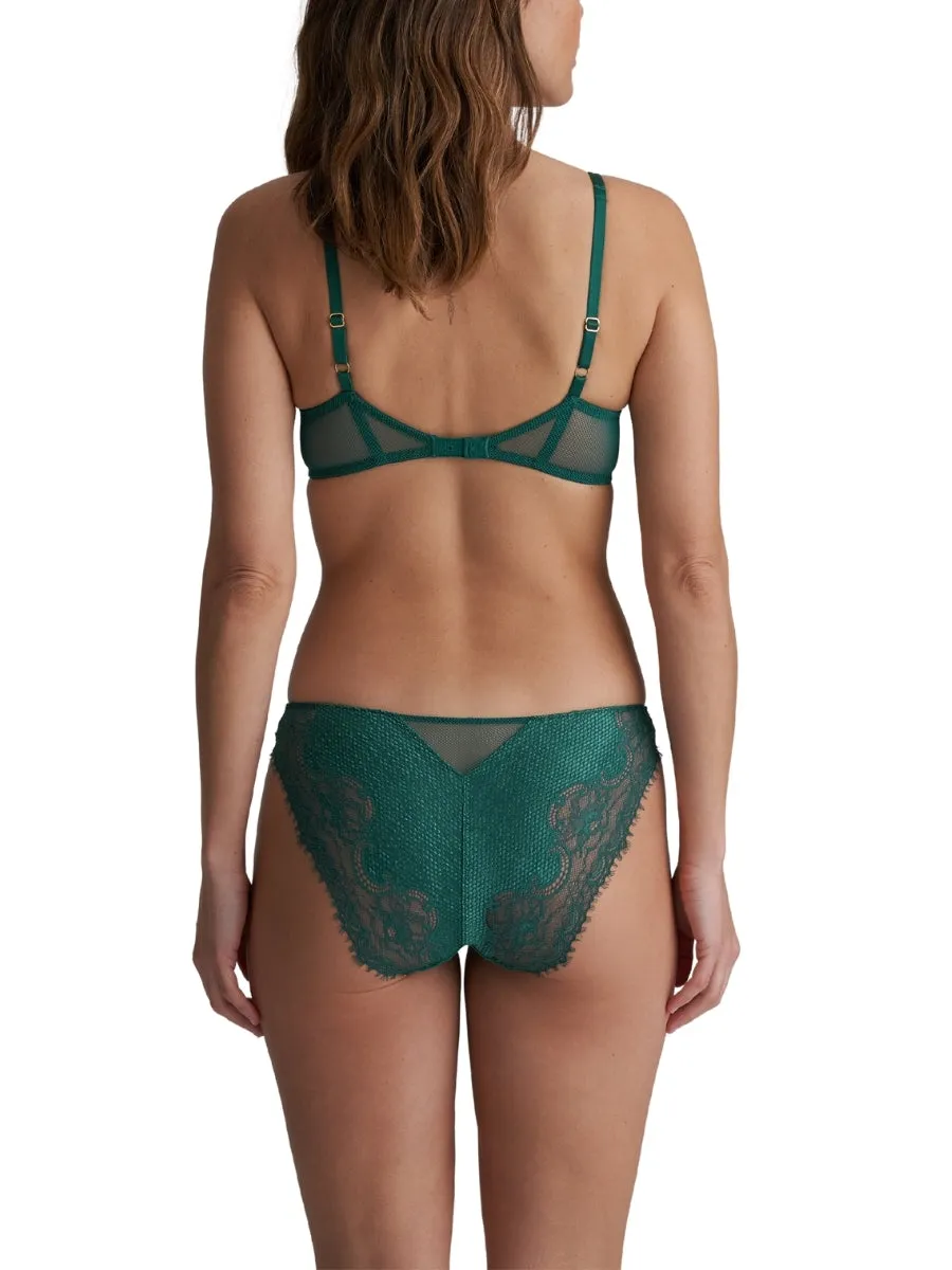 Junoo Padded Balcony Bra - Jasper Green