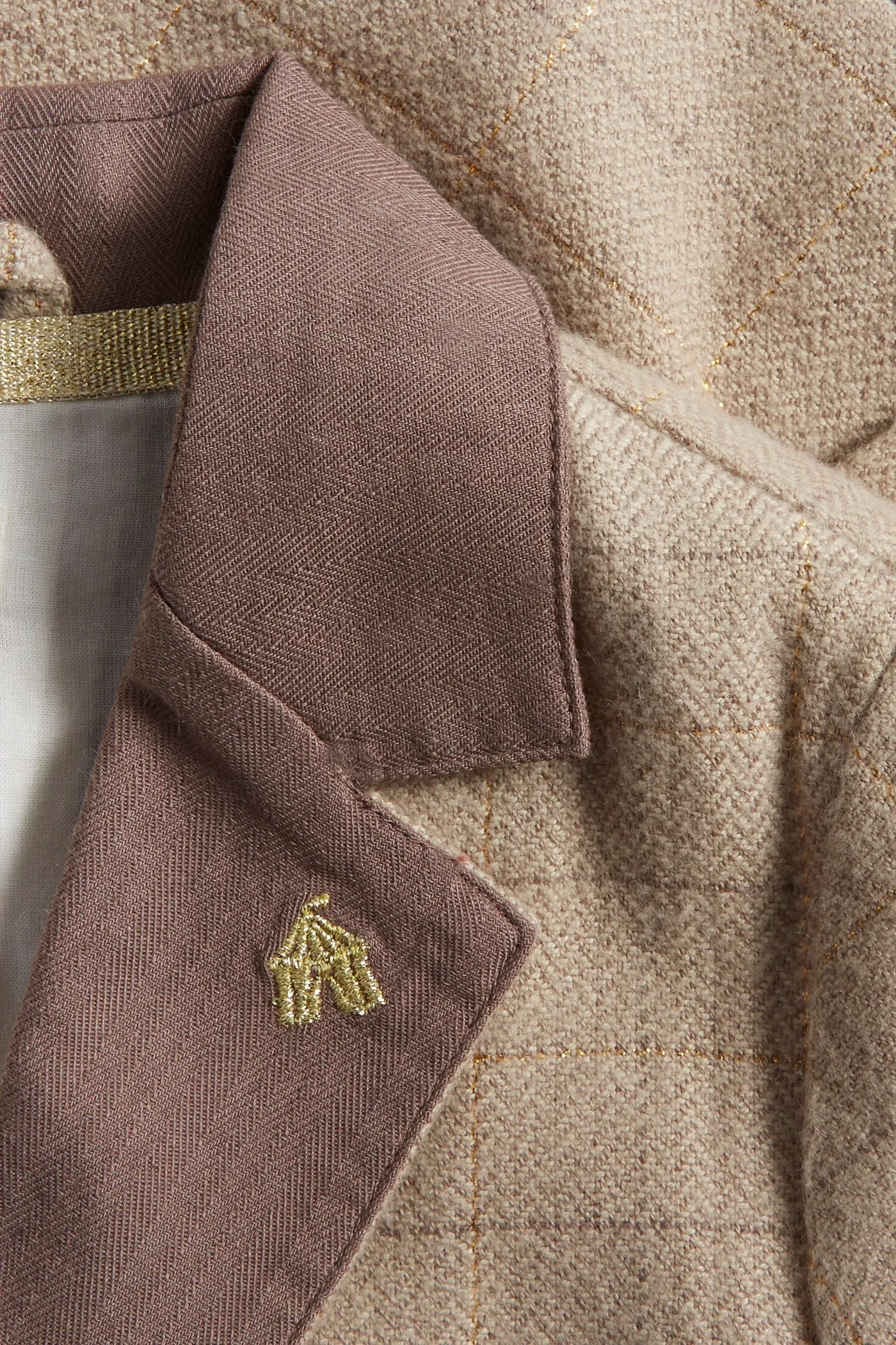 Kids' herringbone blazer with circus details