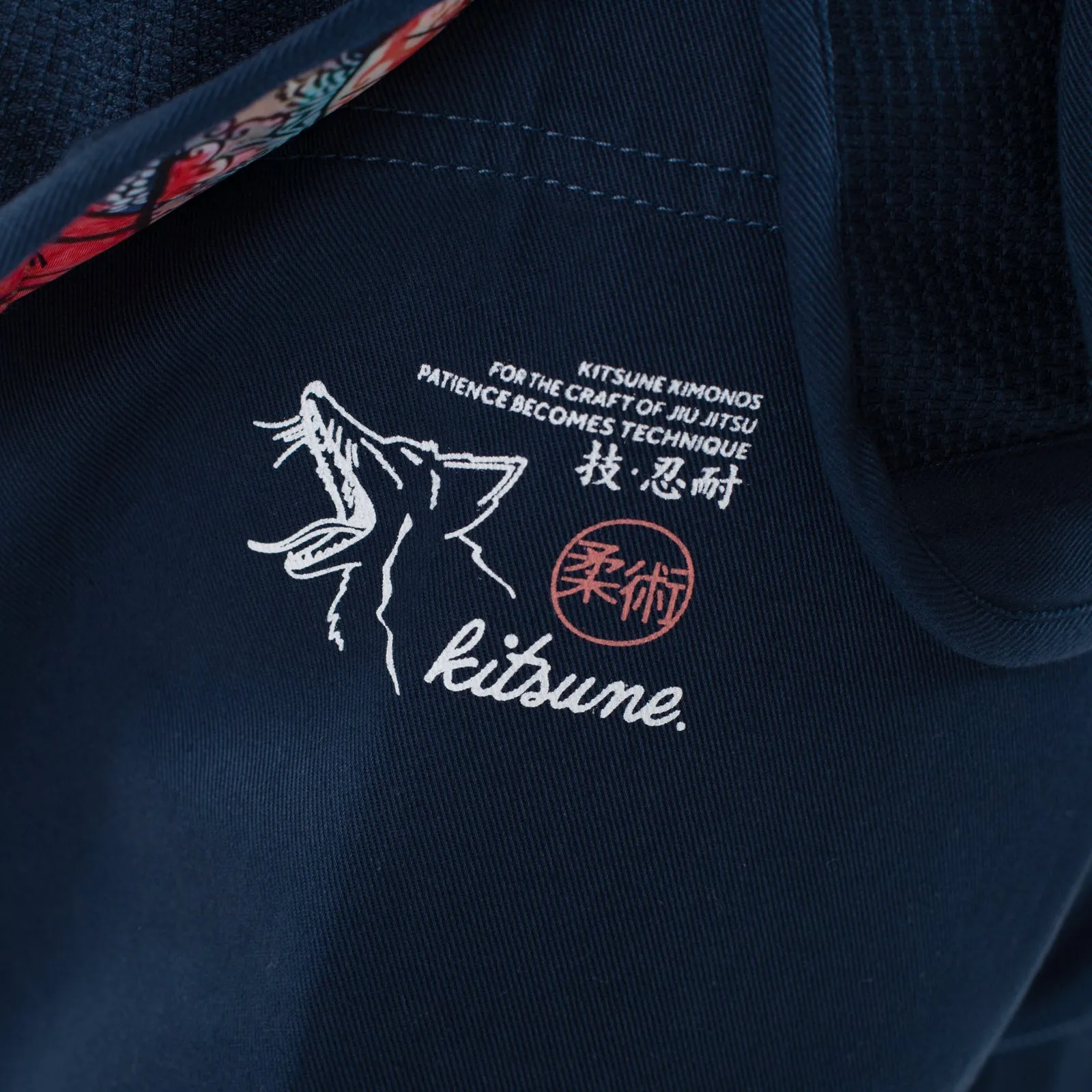 Kitsune "Red Skies" BJJ Gi - Navy Blue
