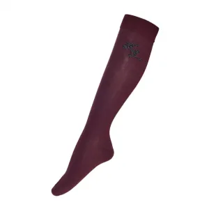 KL Ladies Coolmax Knee Socks Miley Red Fudge