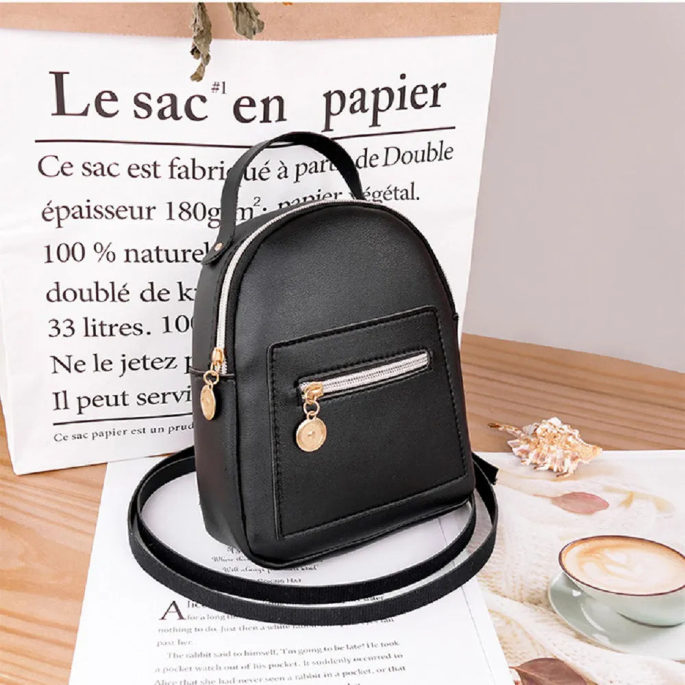 Leather Backpack Purse