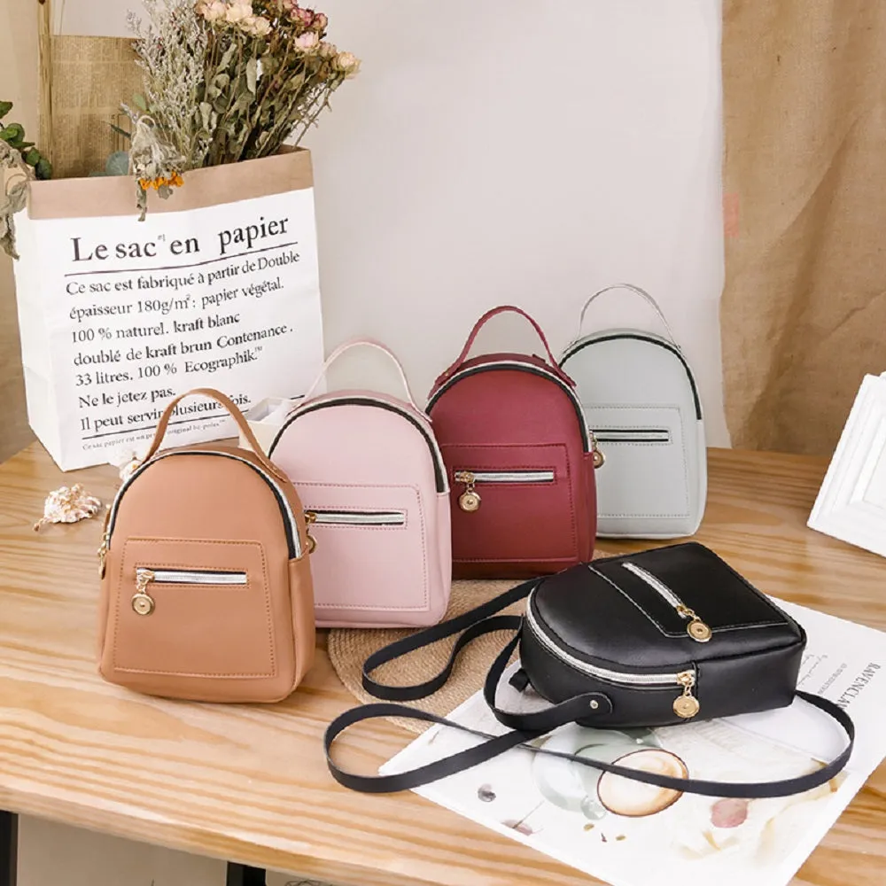 Leather Backpack Purse