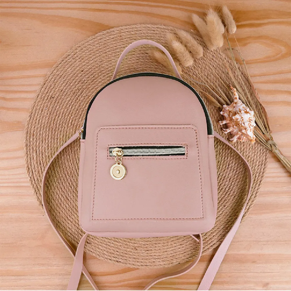 Leather Backpack Purse