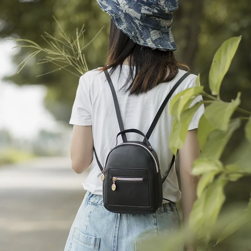 Leather Backpack Purse