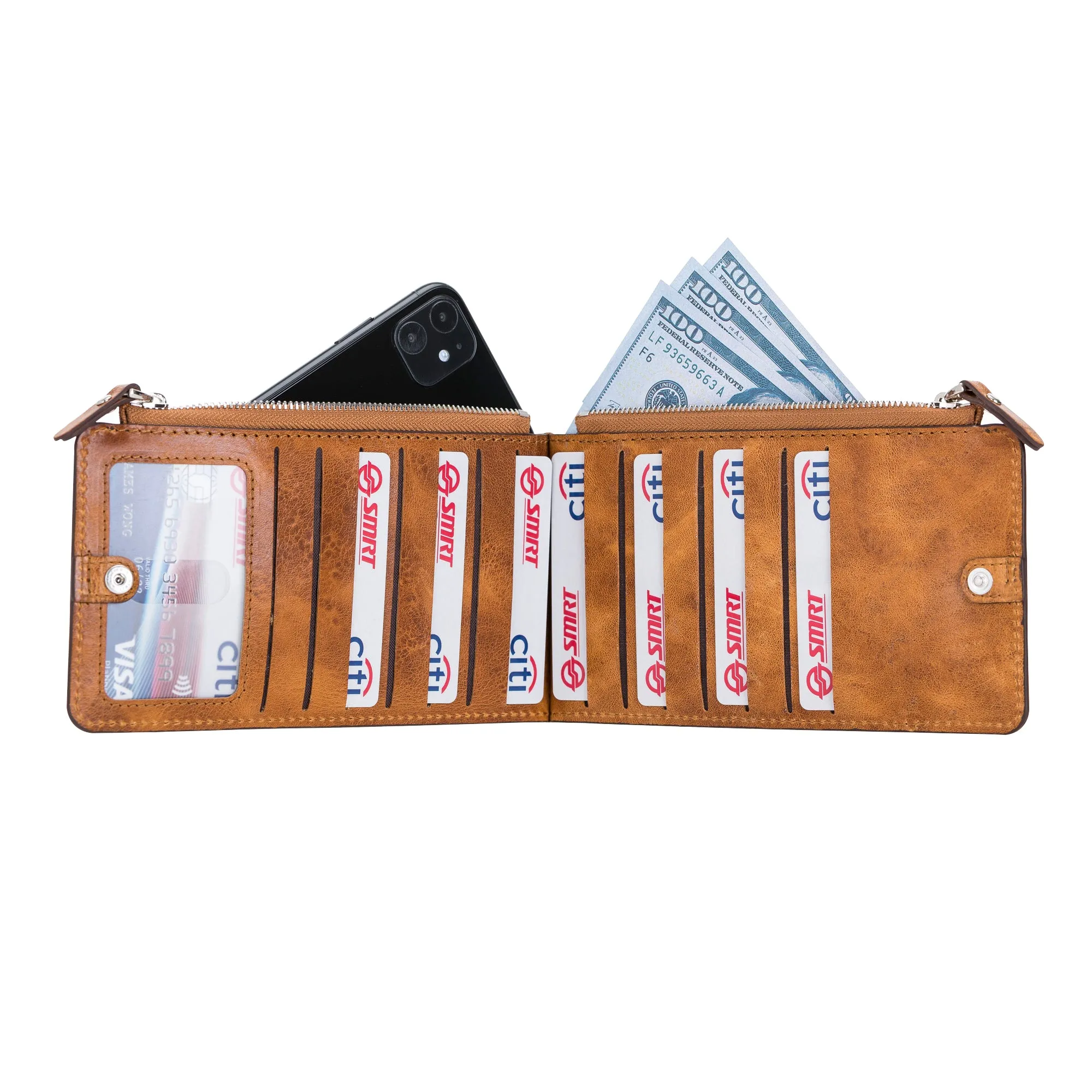 Leather V Style Wallet