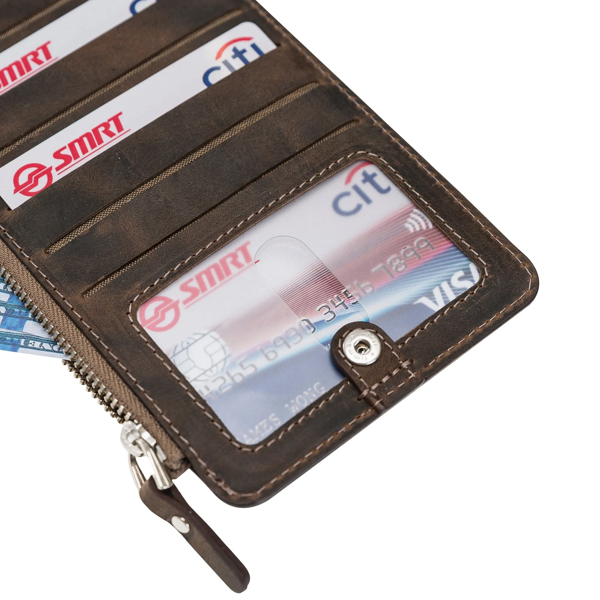 Leather V Style Wallet