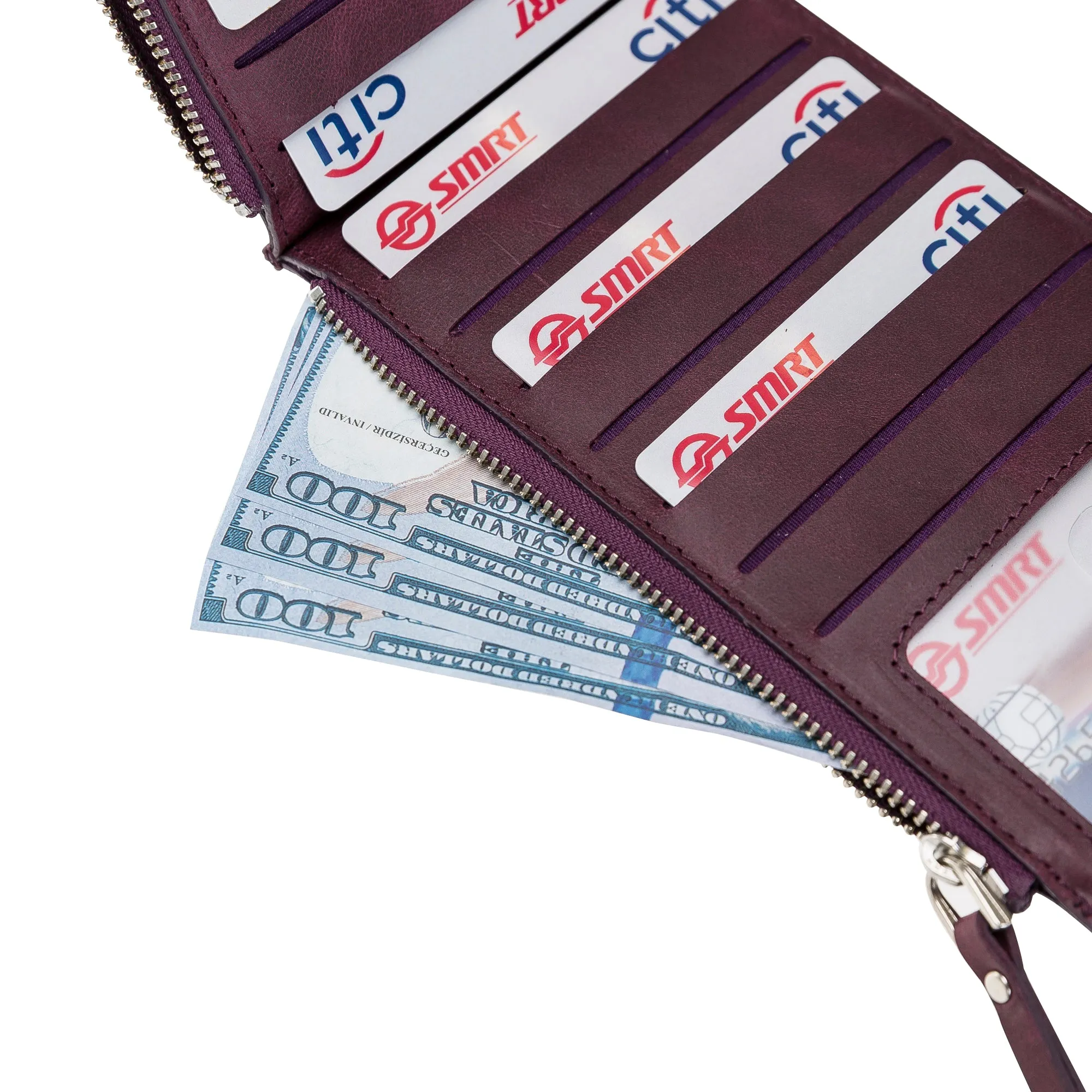 Leather V Style Wallet