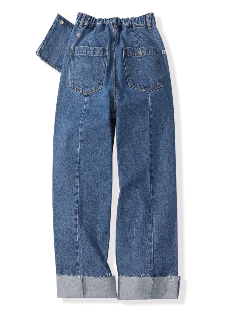 LEDDIN DESIGN 90S STRAIGHT LEG JEANS WITH MATCHING BELT BAG
