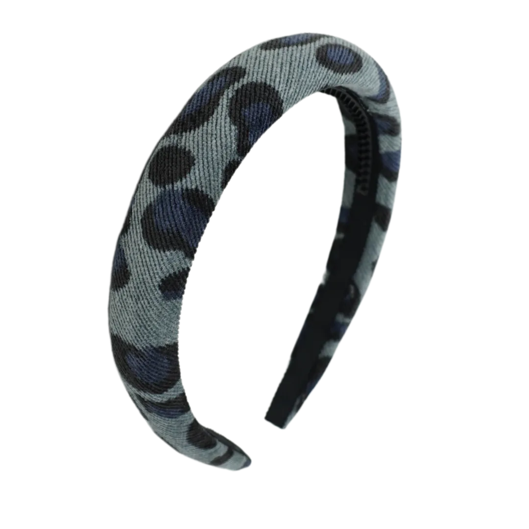 Leopard Corduroy Classic Padded Headband