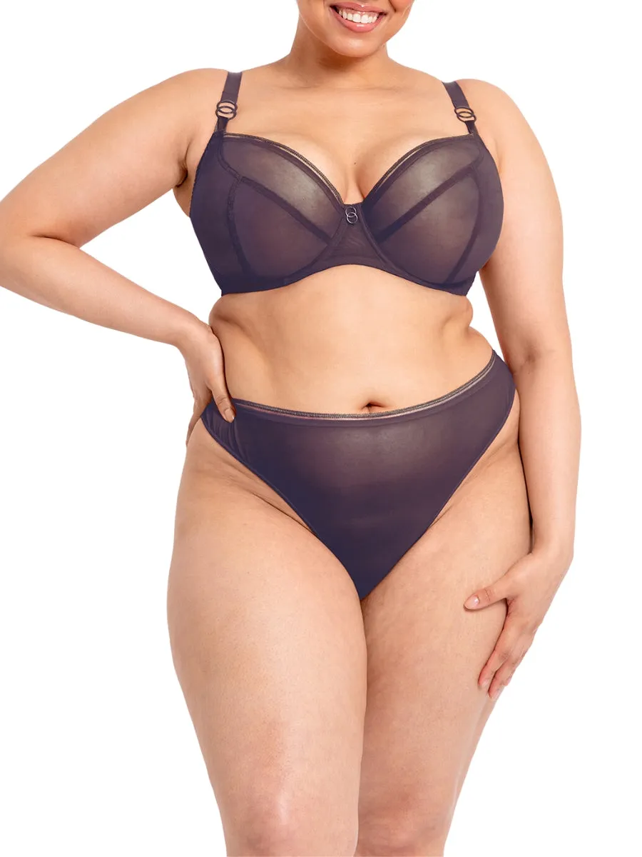 Lifestyle Plunge Bra - Plum Purple