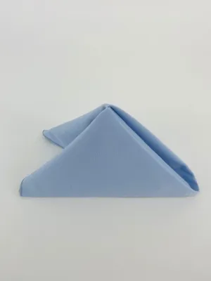 Light Blue Polyester Napkins (10 Count)