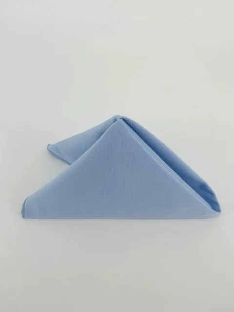 Light Blue Polyester Napkins (10 Count)