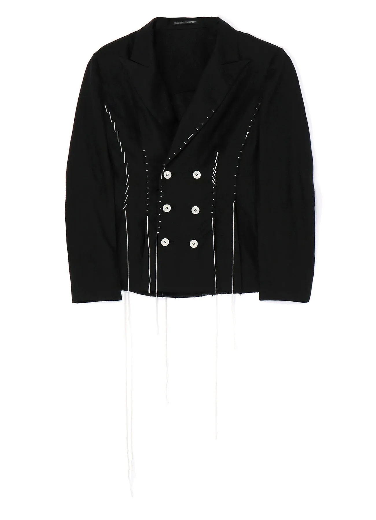 LINEN CLOTH 6B HAND STITCH DOUBLE JACKET