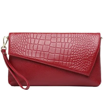 Litchi Grain Top Layer Cowhide Fashion Shoulder Bag