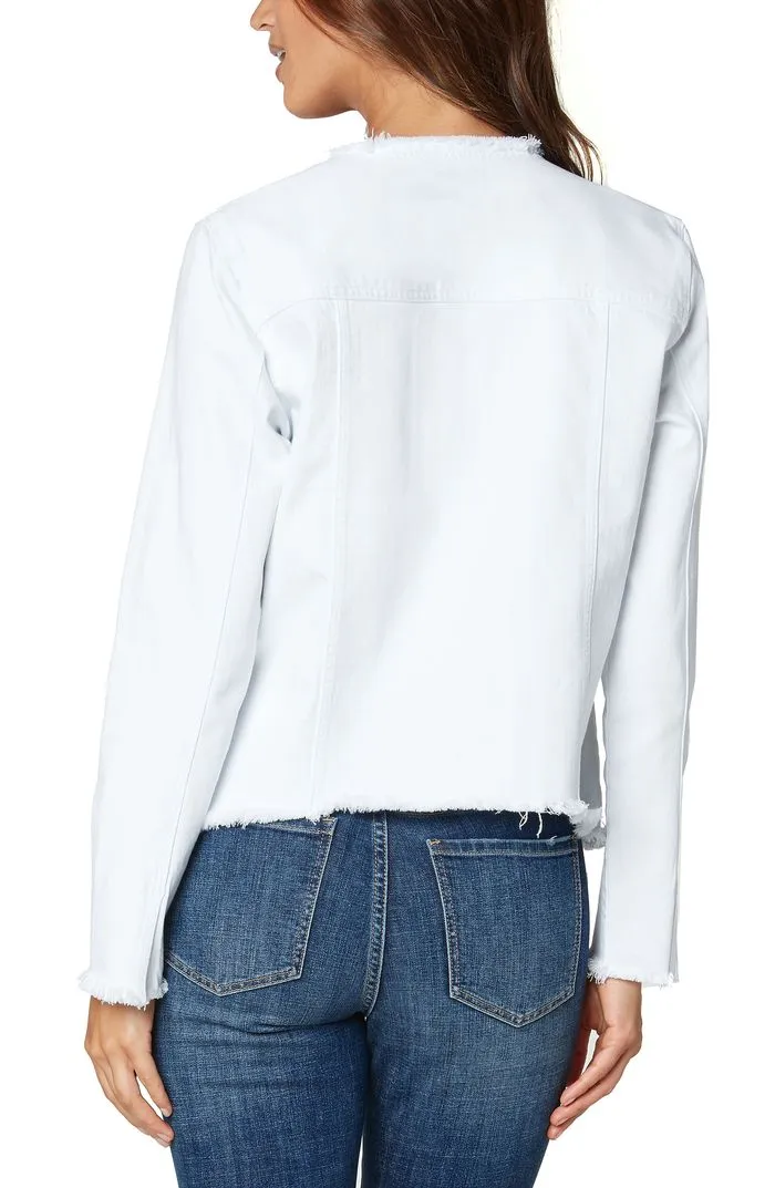Liverpool Classic Jean Jacket Frayed Details