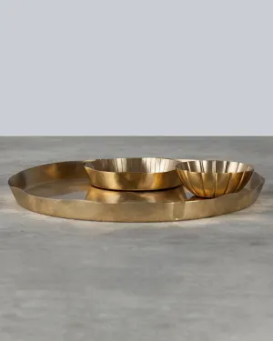 Lotus Leaf Brass Bowl