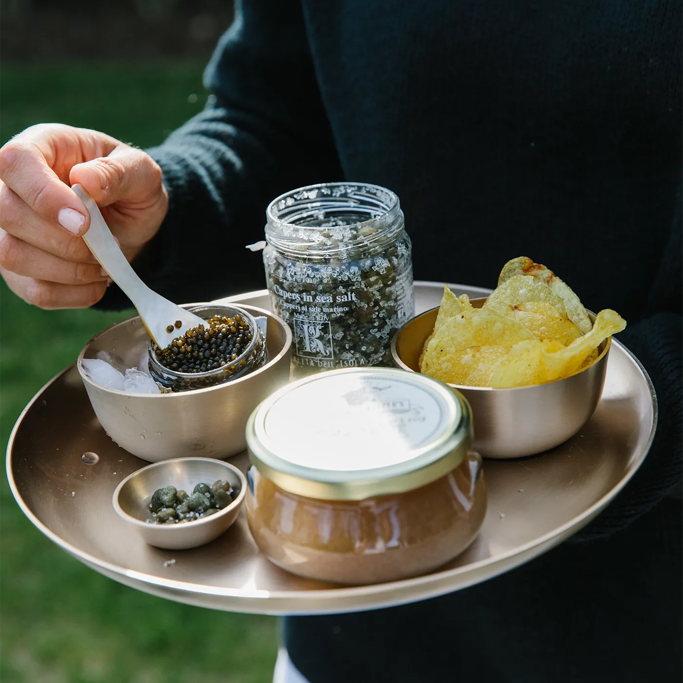 Luxe Kansa Metal Platter