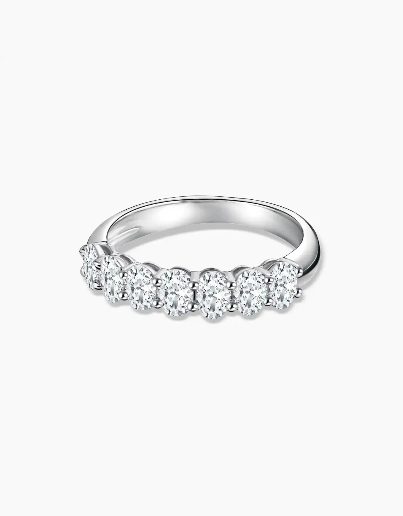 LVC Petit Precieux Eternity Ellipse Diamond Wedding Band