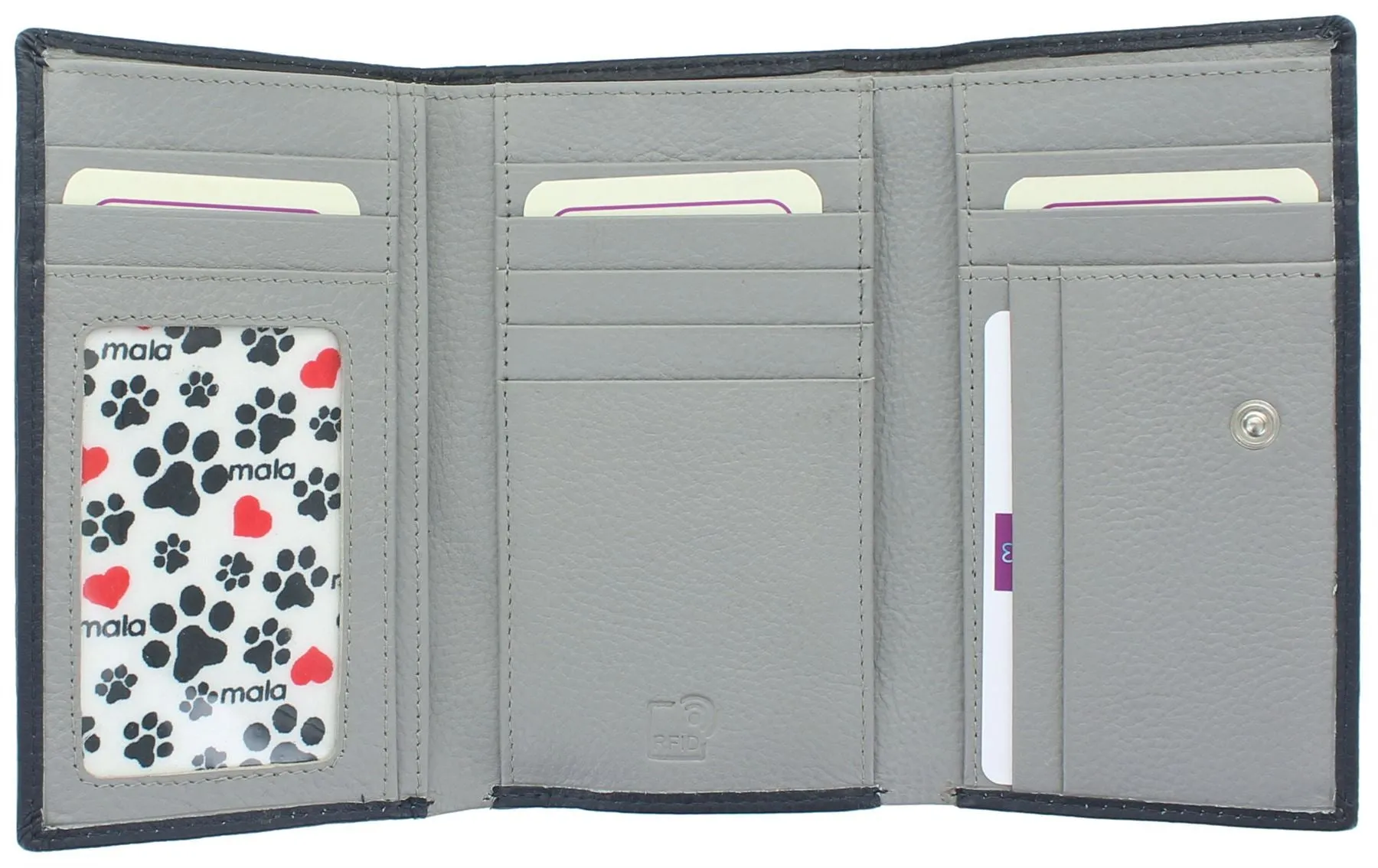 Mala Leather Best Friends Collection Leather Purse RFID Blocking 3529_65