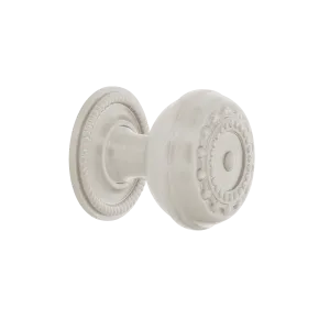 Meadows Brass 1 3/8" Cabinet Knob with Rope Rose in Satin Nickel