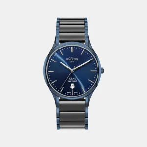 Men Blue Analog Ceramic Watch 658833 42 54 61