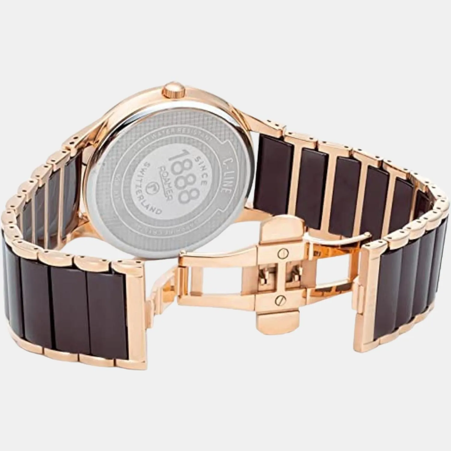 Men Brown Analog Ceramic Watch 658833 48 65 63