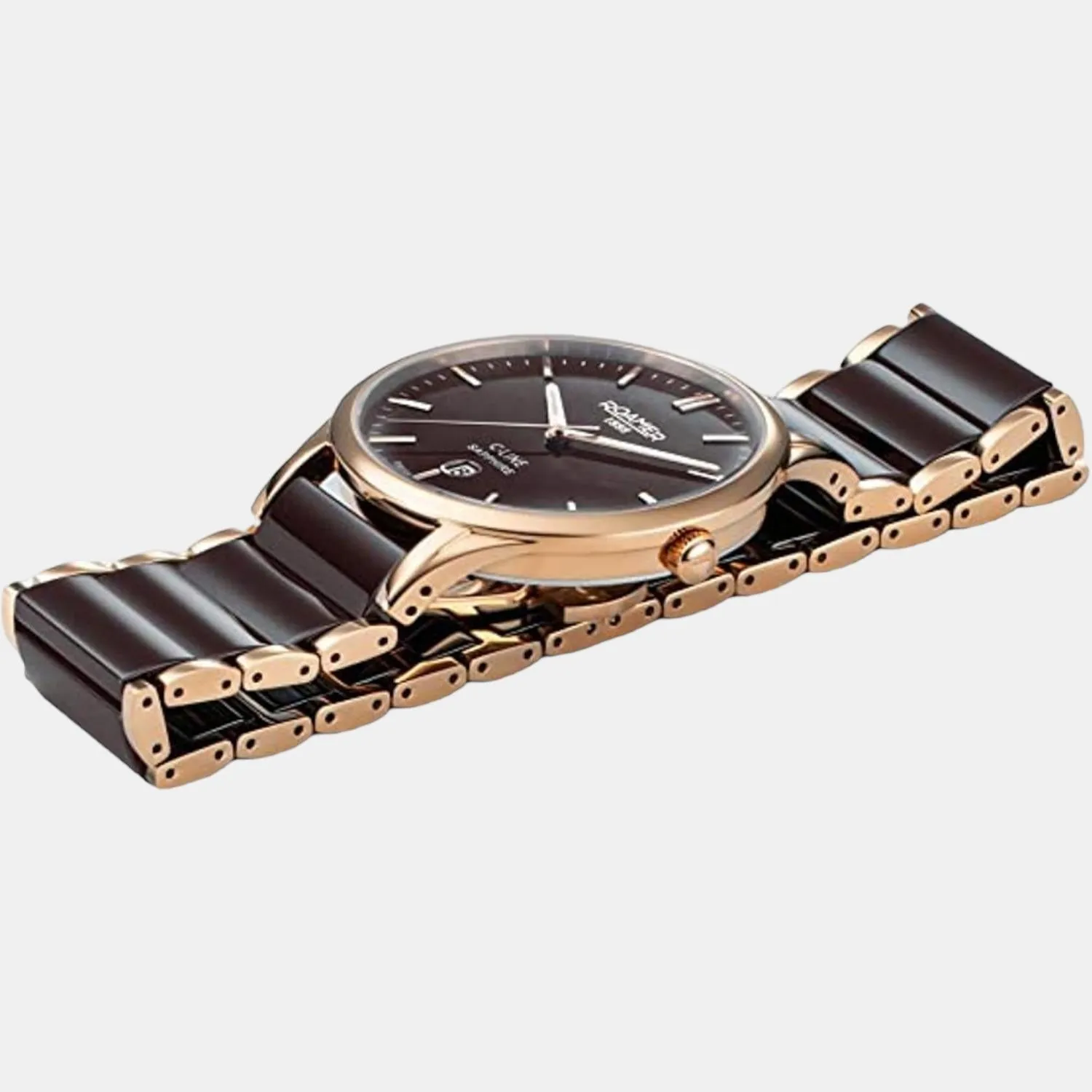 Men Brown Analog Ceramic Watch 658833 48 65 63