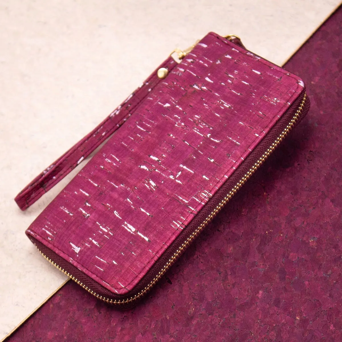 Meninas Bonitas Wallet: Cork Zip Around