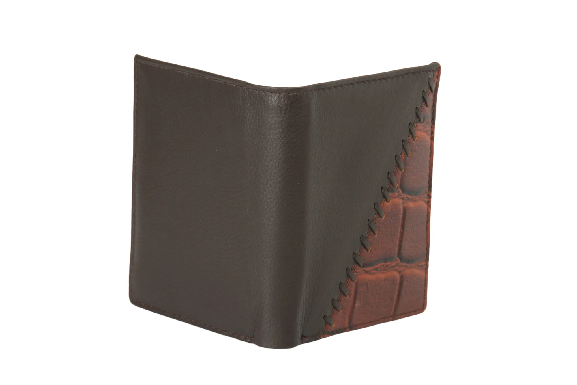 Mens Leather Wallet 92940 (BROWN)