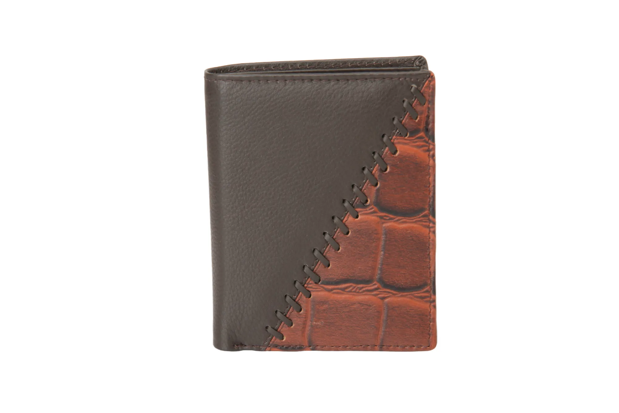 Mens Leather Wallet 92940 (BROWN)