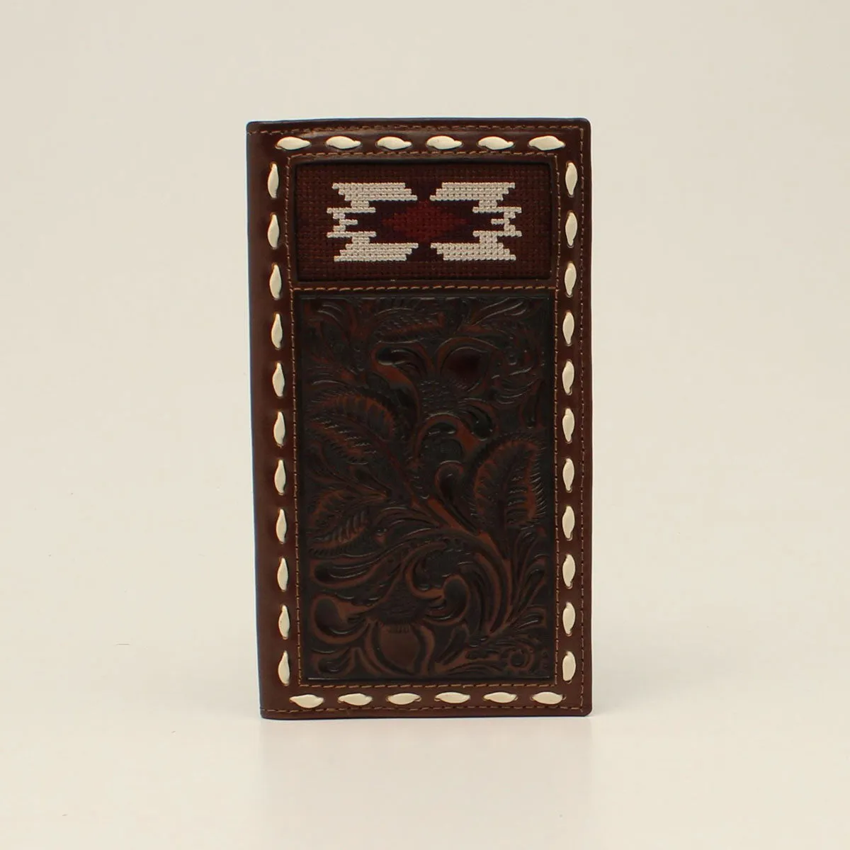 MENS NOCONA SOUTHWESTERN BUCK LACING RODEO WALLET