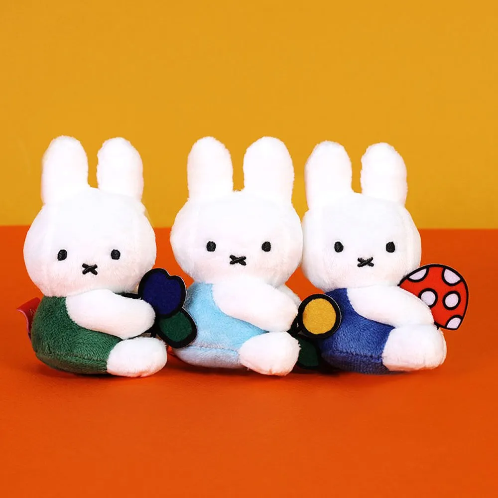 Miffy Flower Mascot Clip-On Keychain