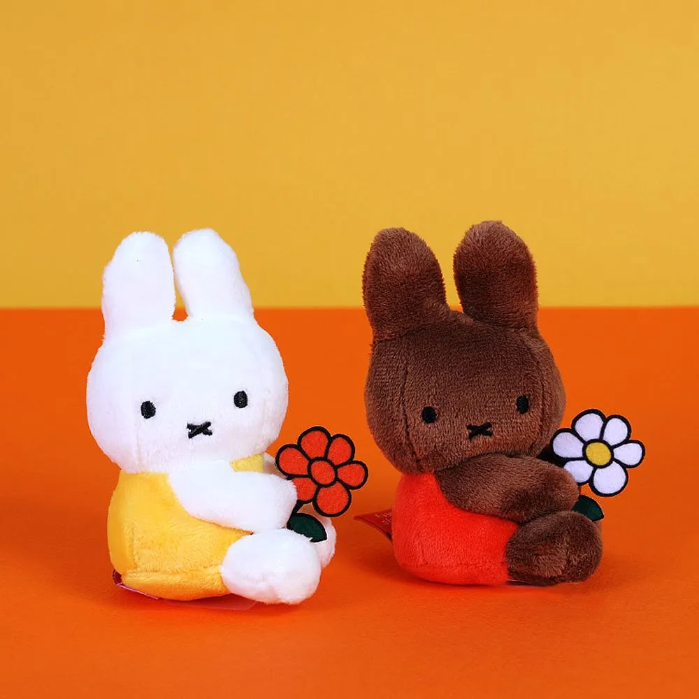 Miffy Flower Mascot Clip-On Keychain
