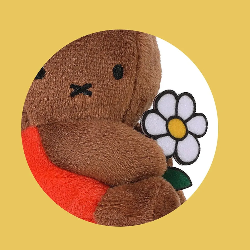 Miffy Flower Mascot Clip-On Keychain