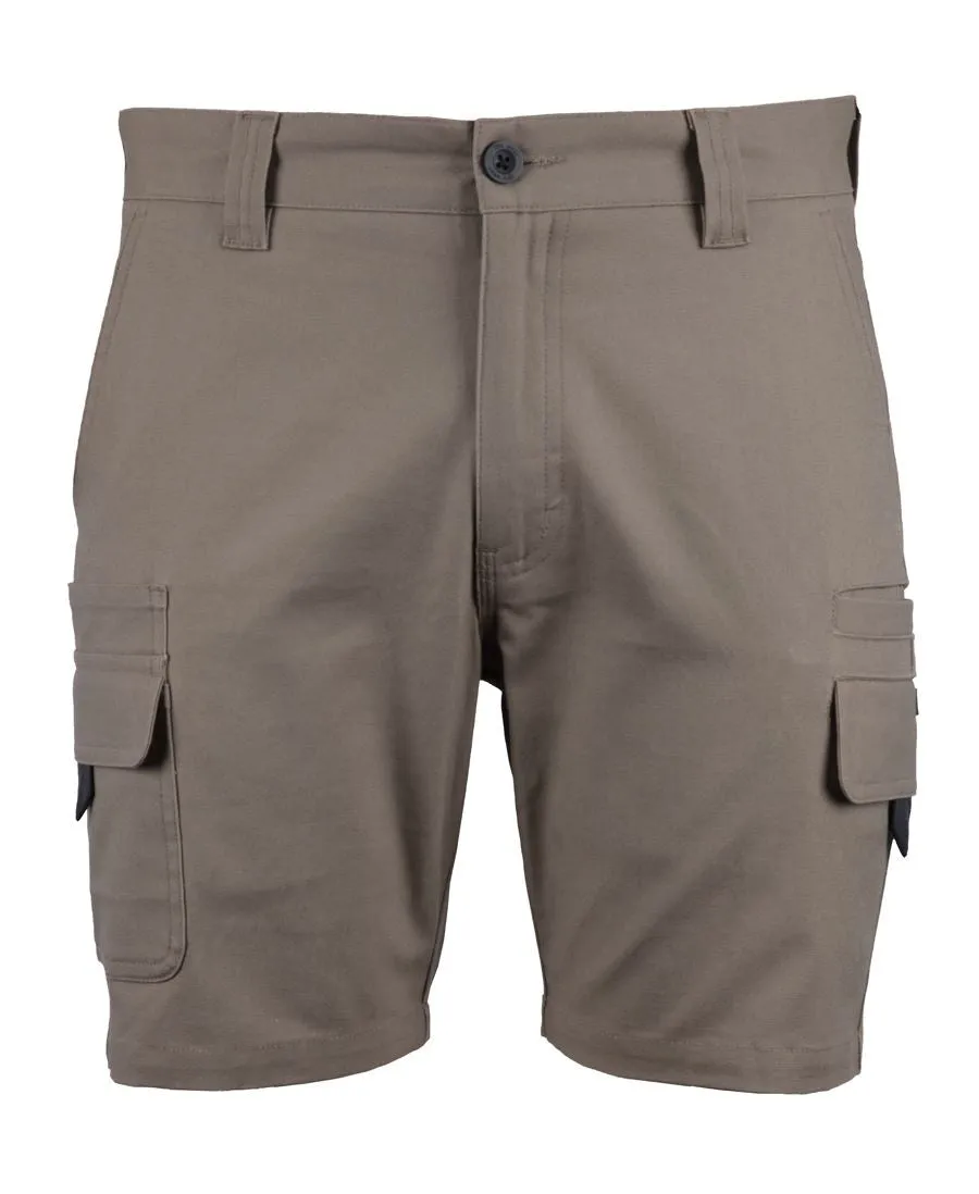 Multi Pocket Stretch Canvas Short