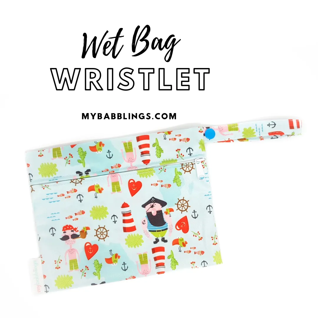 My Babblings Reusable Wet Bag Wristlet