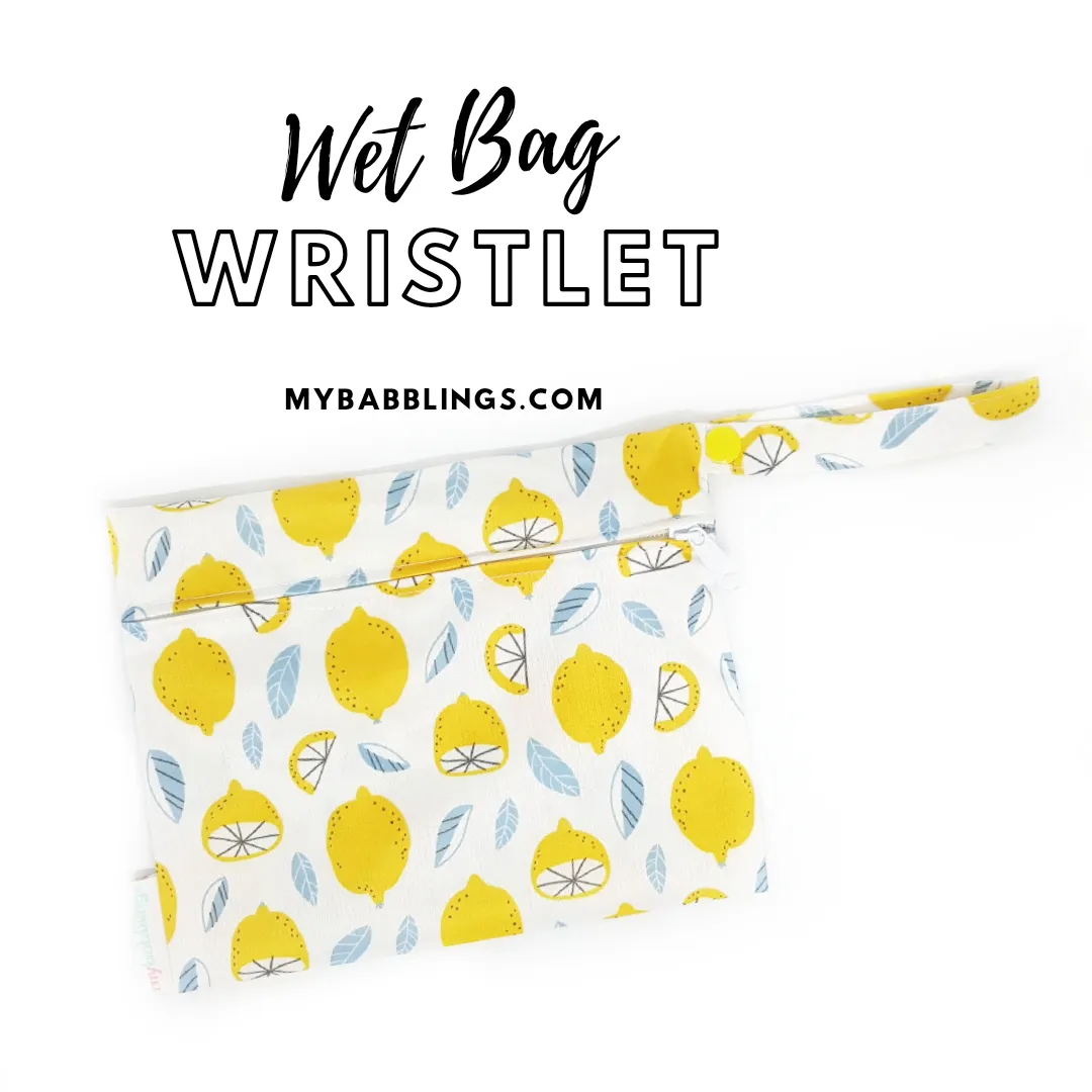 My Babblings Reusable Wet Bag Wristlet