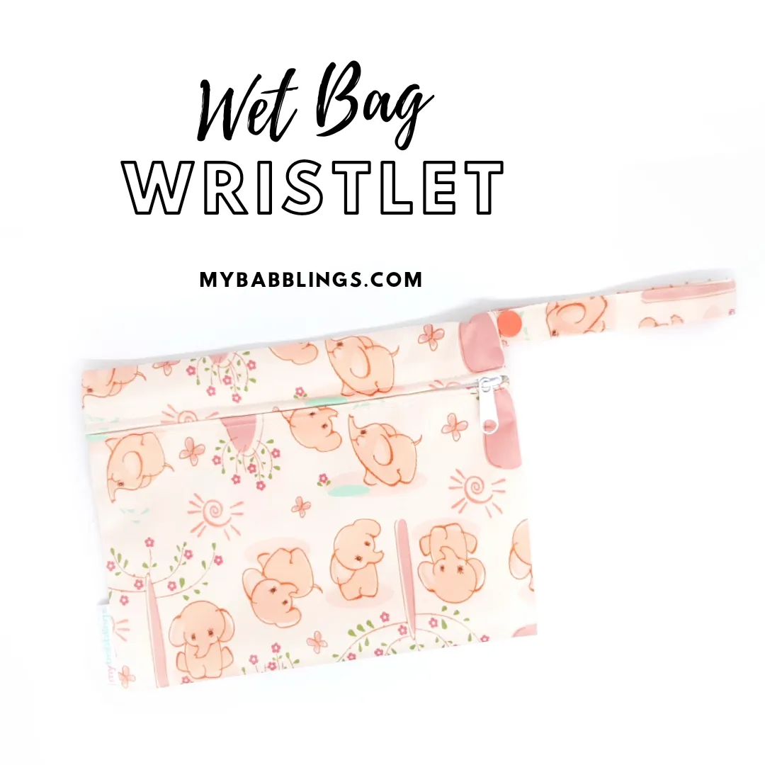 My Babblings Reusable Wet Bag Wristlet