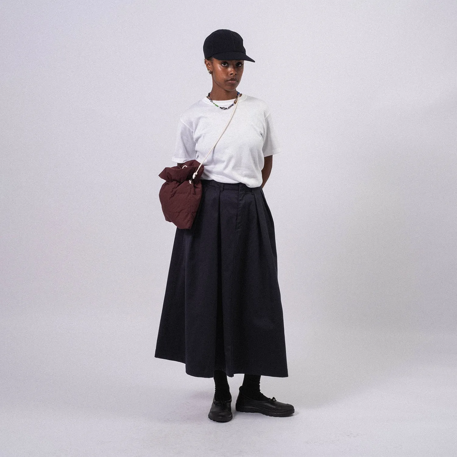 [NANAMICA] CROSS BODY DUFFEL BAG _ MAHOGANY