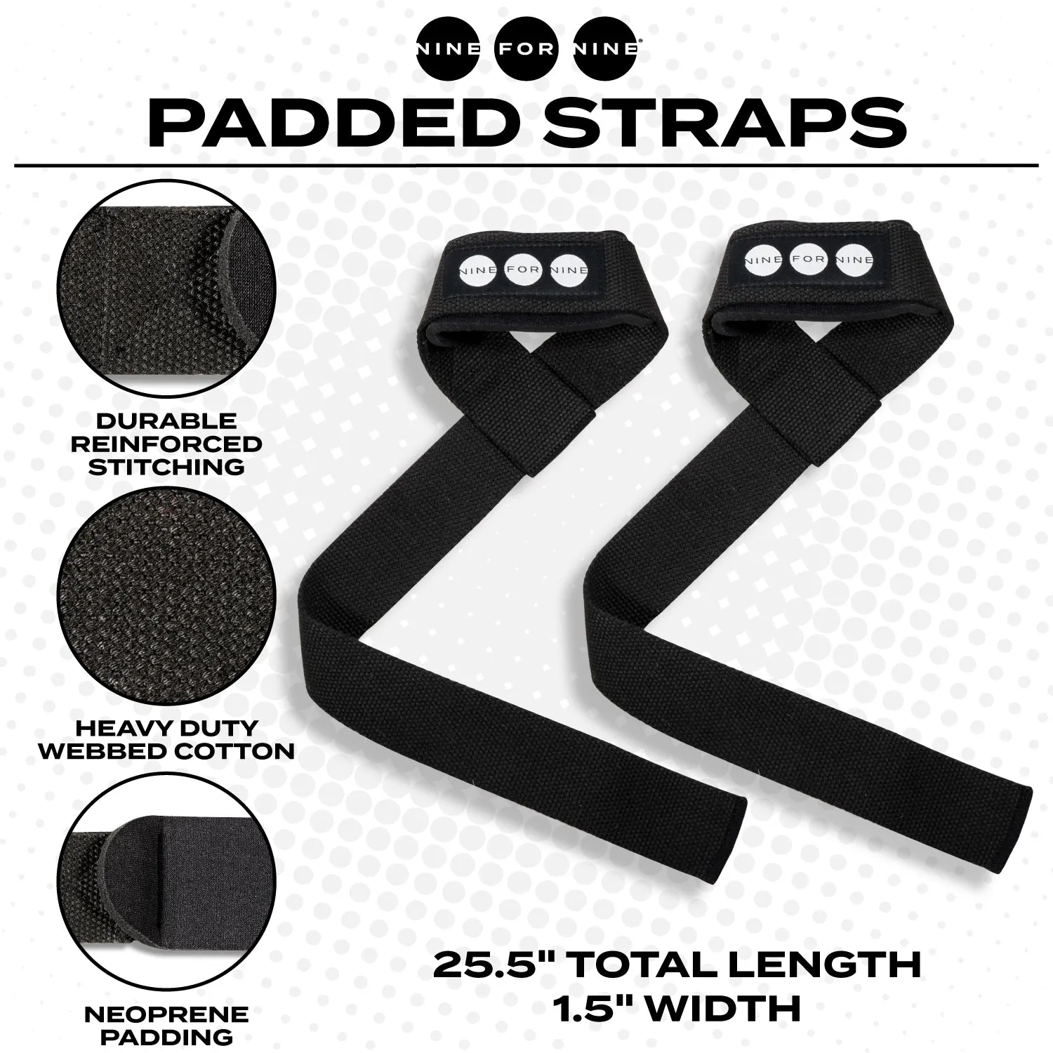 Nine For Nine Padded Lifting Straps