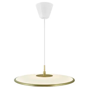 Nordlux Blanche 42 Pendant Brass Metal/Plastic 25W Dim 1700Lm 2.7K