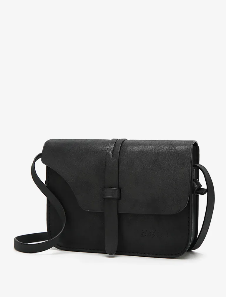 Nubuck Leather Crossbody Bag