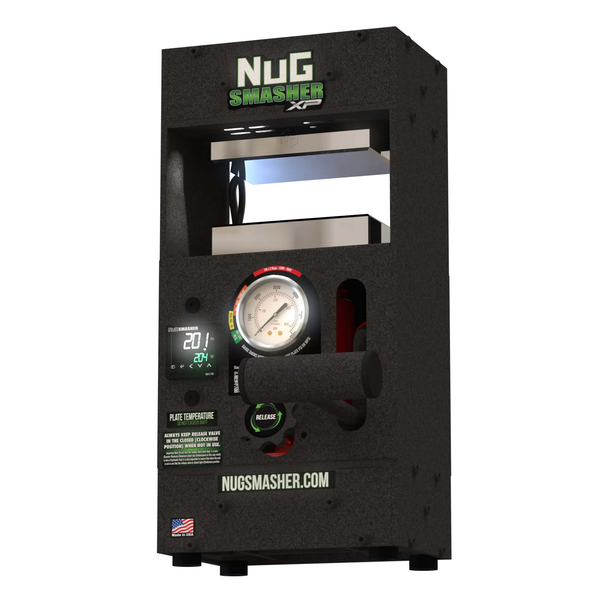 NugSmasher® XP 12 Ton Rosin Press