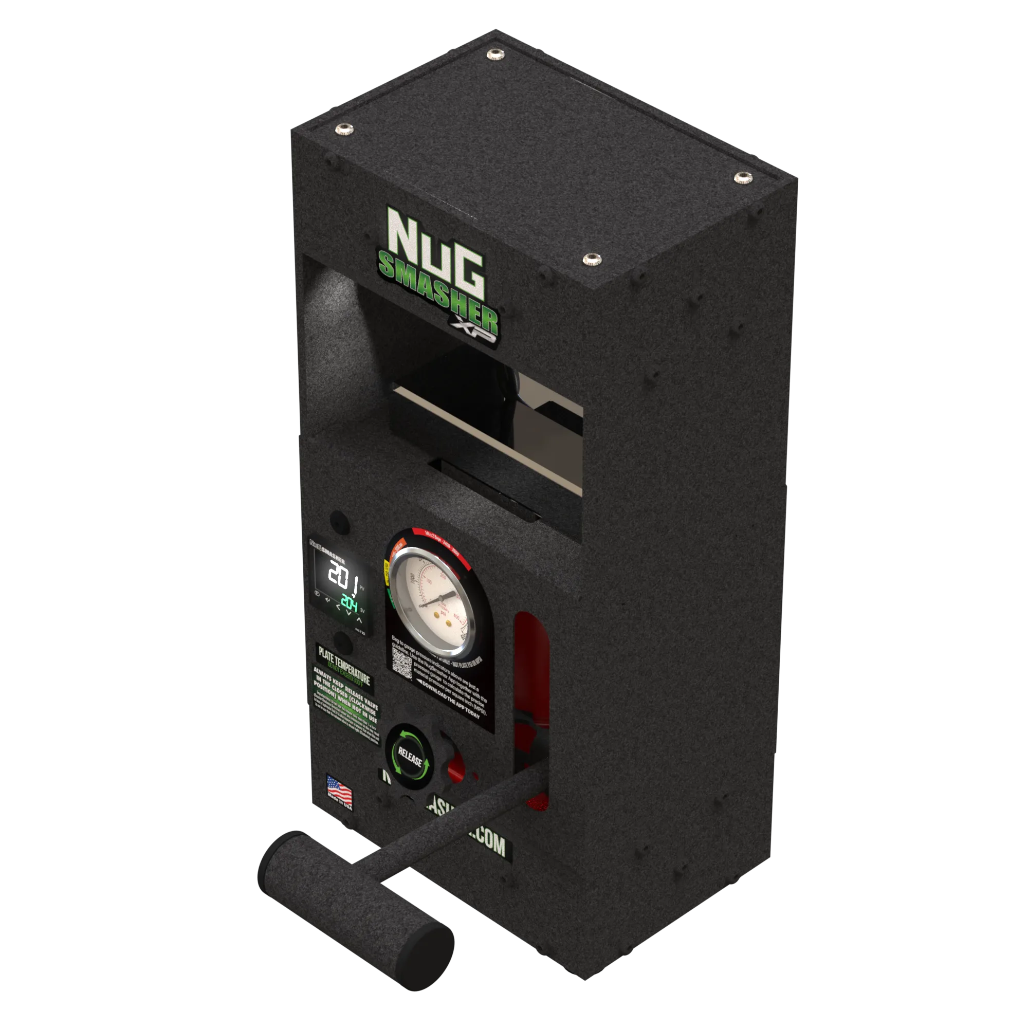 NugSmasher® XP 12 Ton Rosin Press