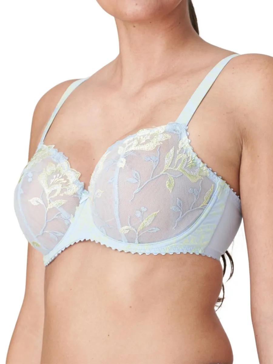 Nuzha Vertical Seam Balcony Bra - Cloud