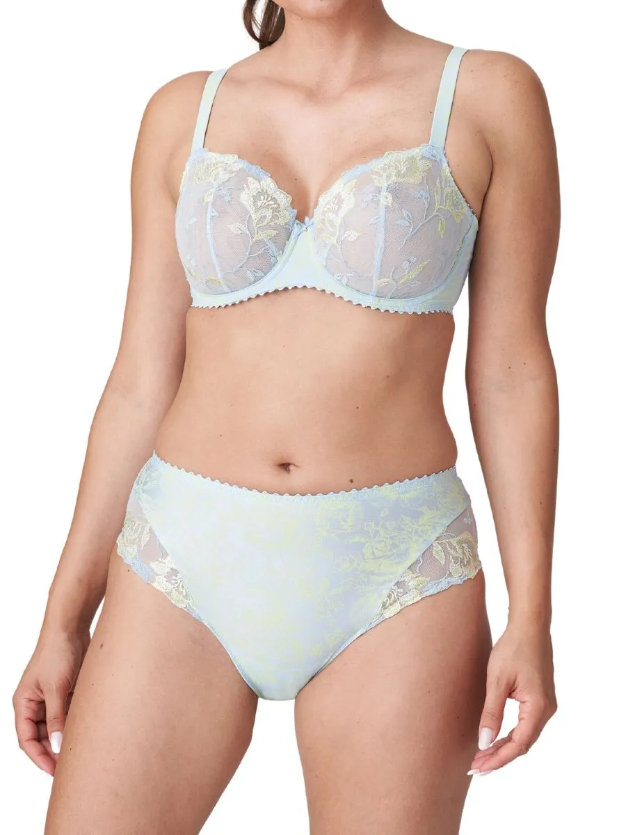 Nuzha Vertical Seam Balcony Bra - Cloud