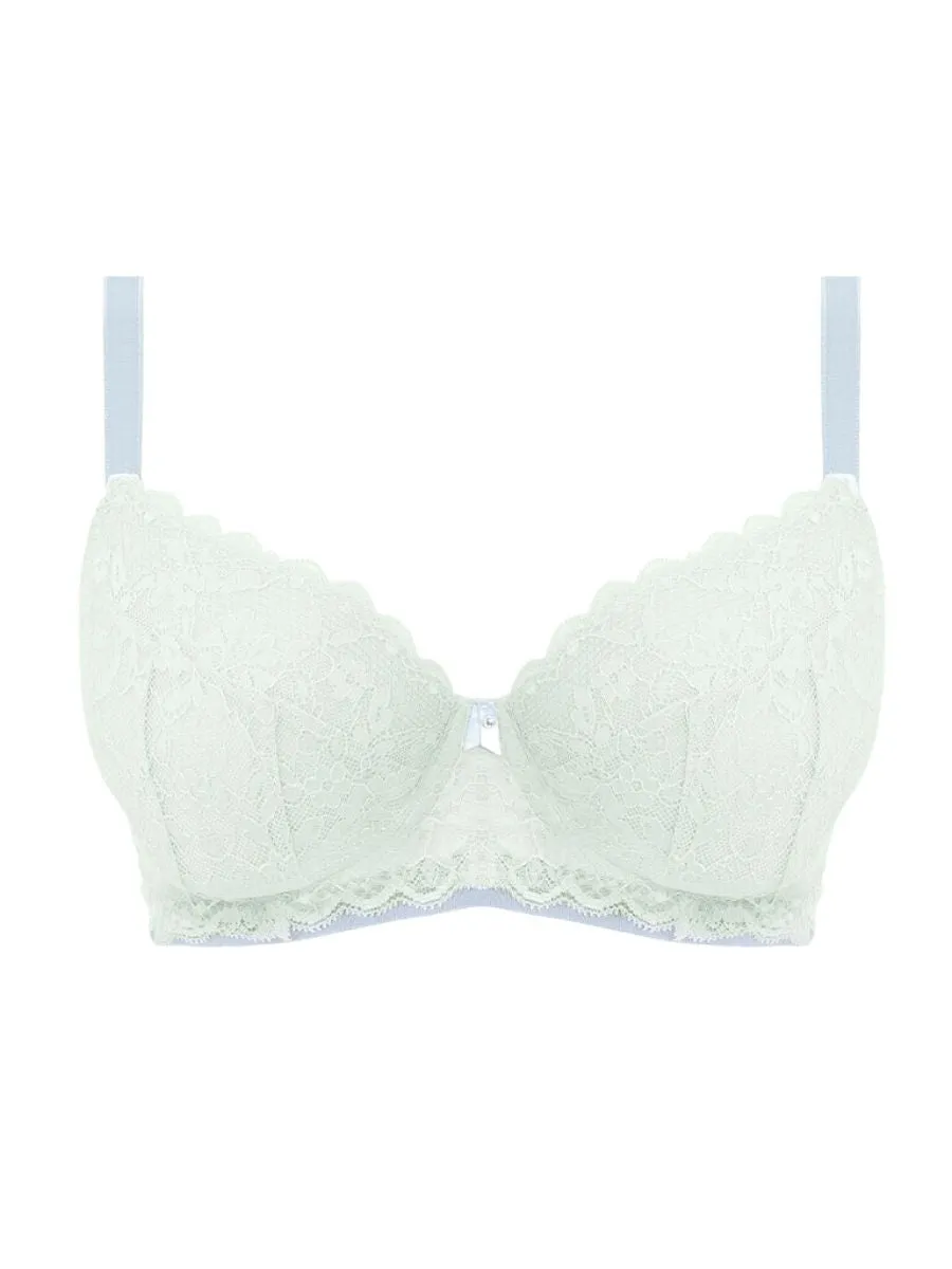 Offbeat Padded Half Cup Bra - Purewater